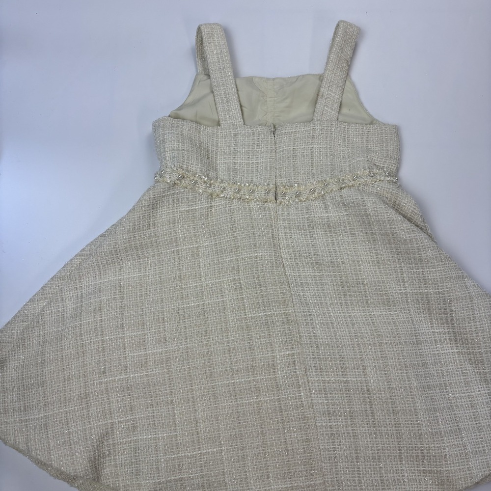 Rachel Zoe Girls Tweed Dress Jacket Set Size 7 Classic Luxe Outfit - Picture 10 of 12